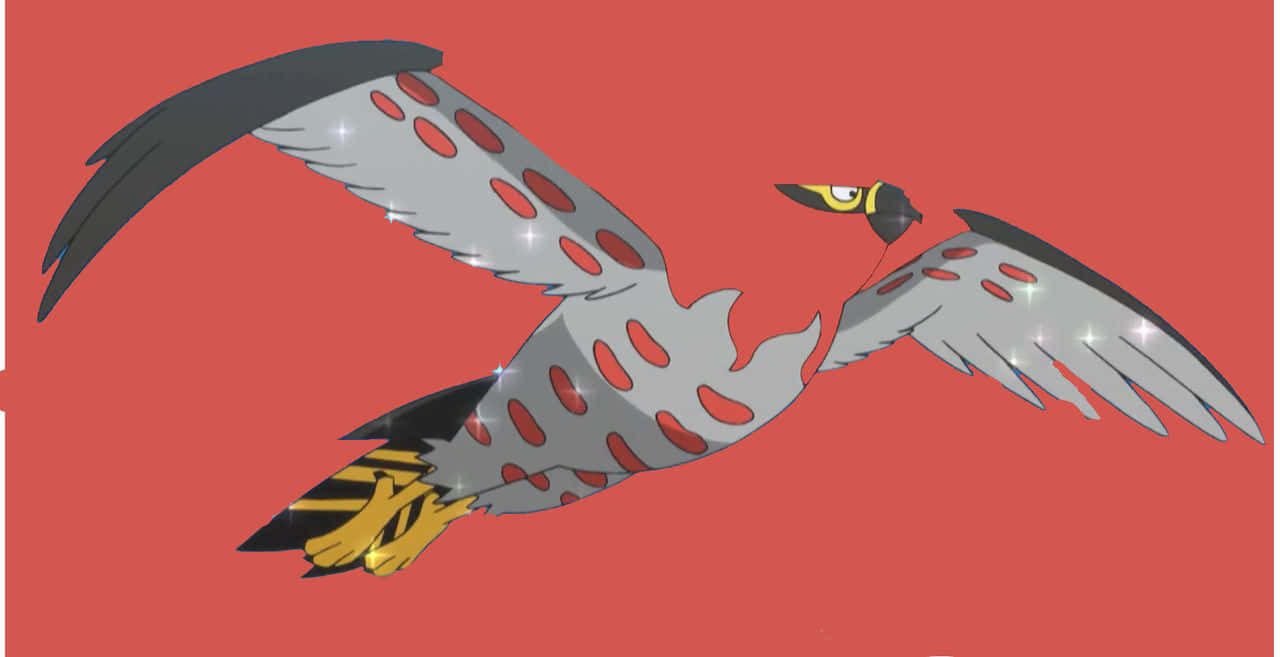 Talonflame, silver wings, red spots, HD Desktop Wallpaper