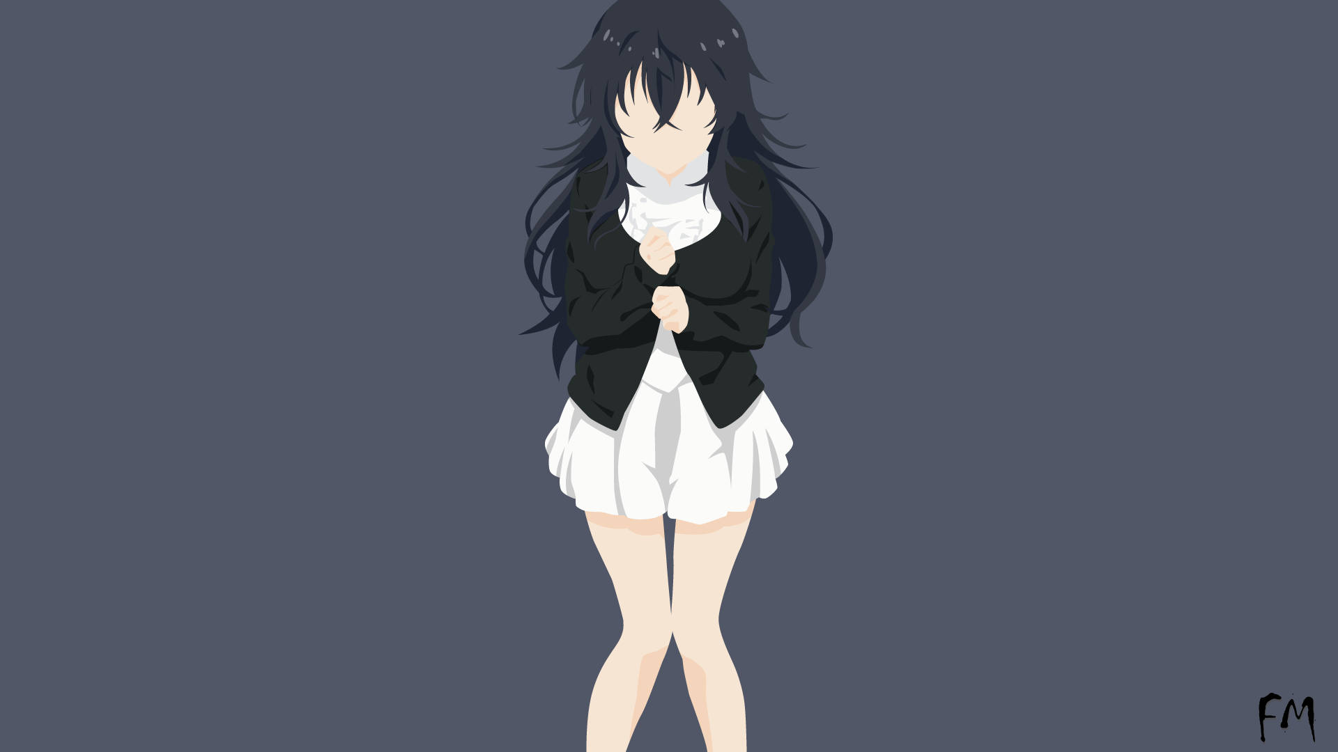 Tamaki Amajiki, white dress, black jacket, Full HD Desktop Wallpaper