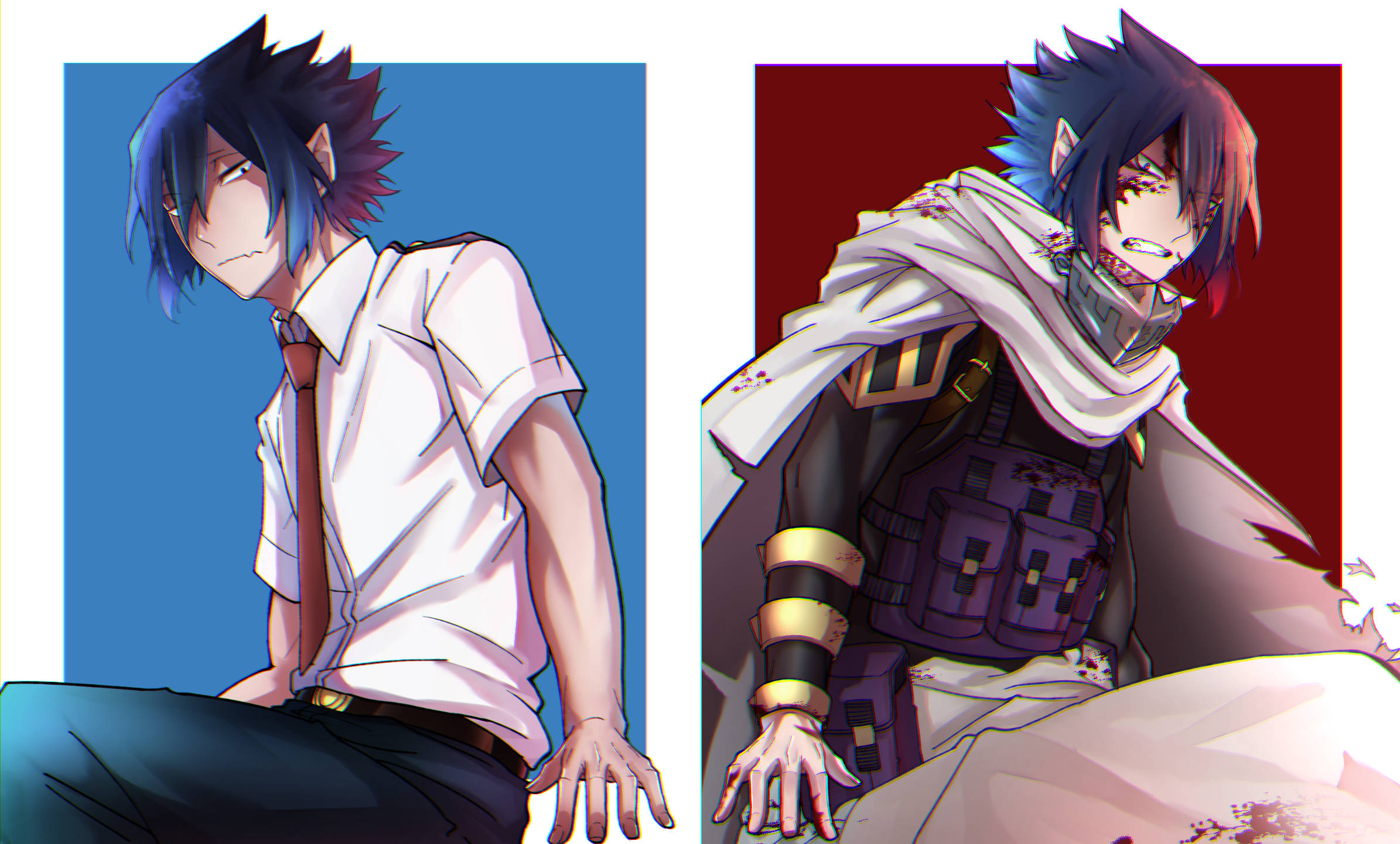 Tamaki Amajiki, spiky hair, battle gear, Full HD Desktop Wallpaper
