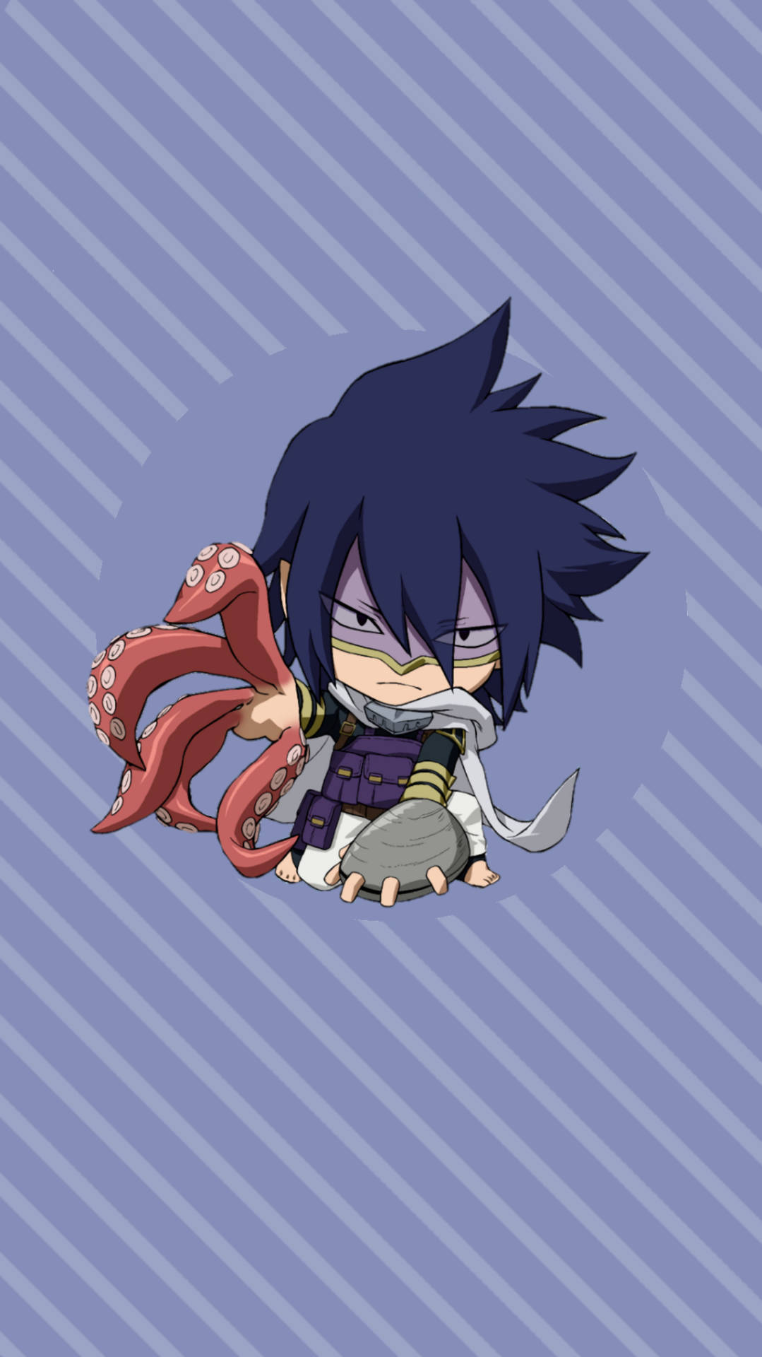 Tamaki Amajiki, chibi anime character, dark hair, Full HD Phone Wallpaper