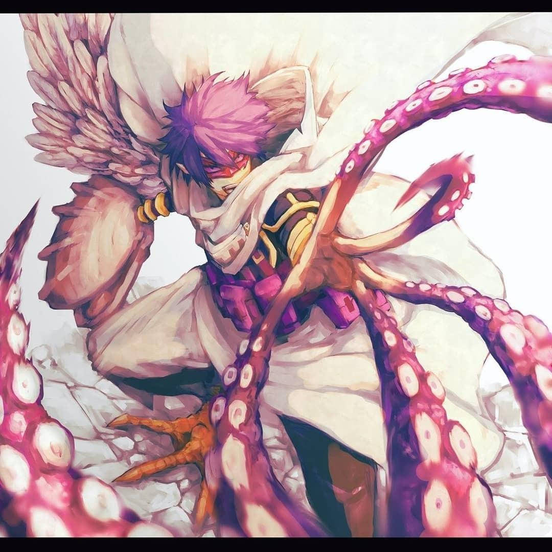 Tamaki Amajiki, purple hair, octopus tentacles, SD Desktop Wallpaper