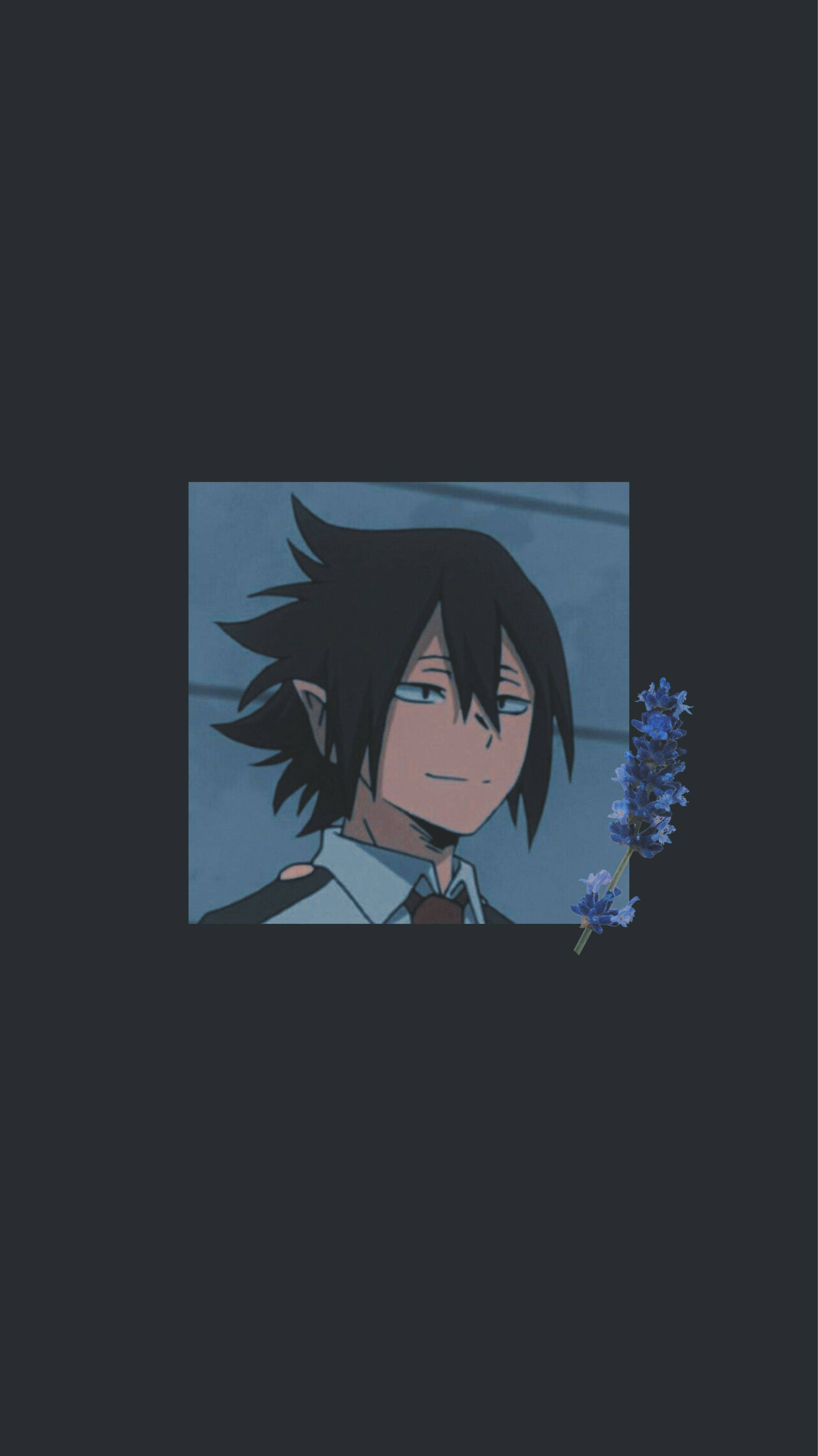 Tamaki Amajiki, purple and yellow costume, black hair, 2K Phone Wallpaper