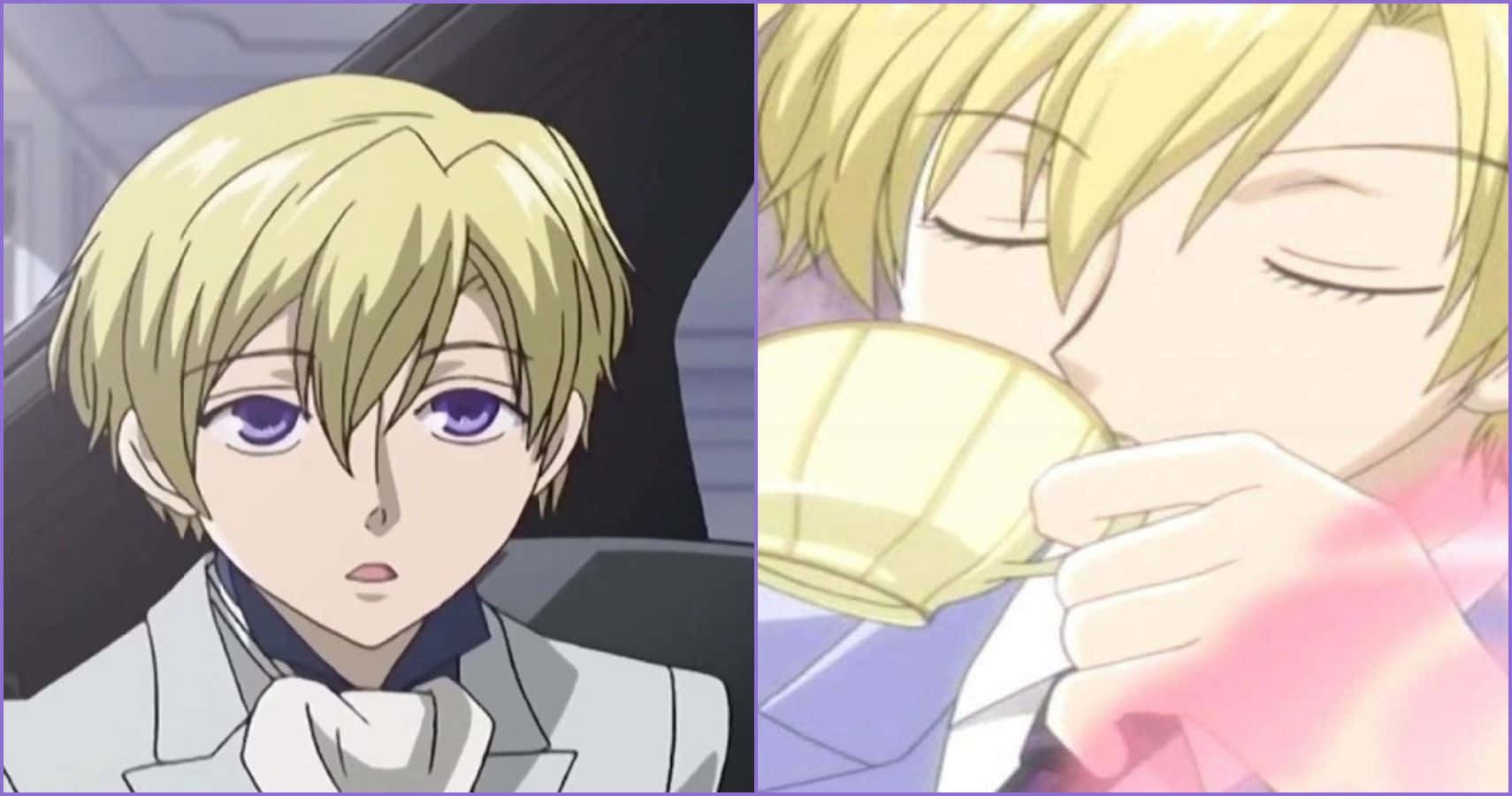 Tamaki Suoh, blonde hair, purple eyes, HD Desktop Wallpaper