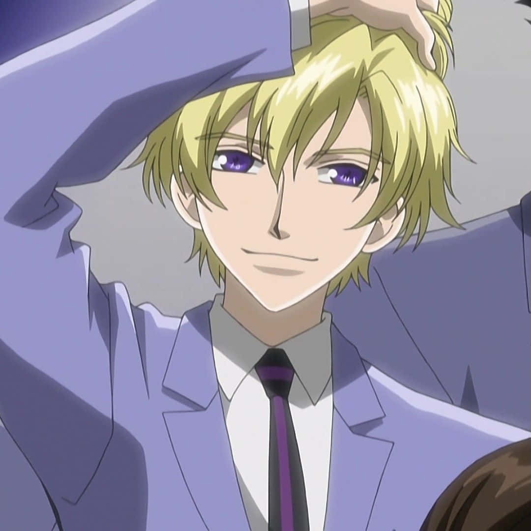 Tamaki Suoh, blonde hair, purple eyes, SD Desktop Wallpaper