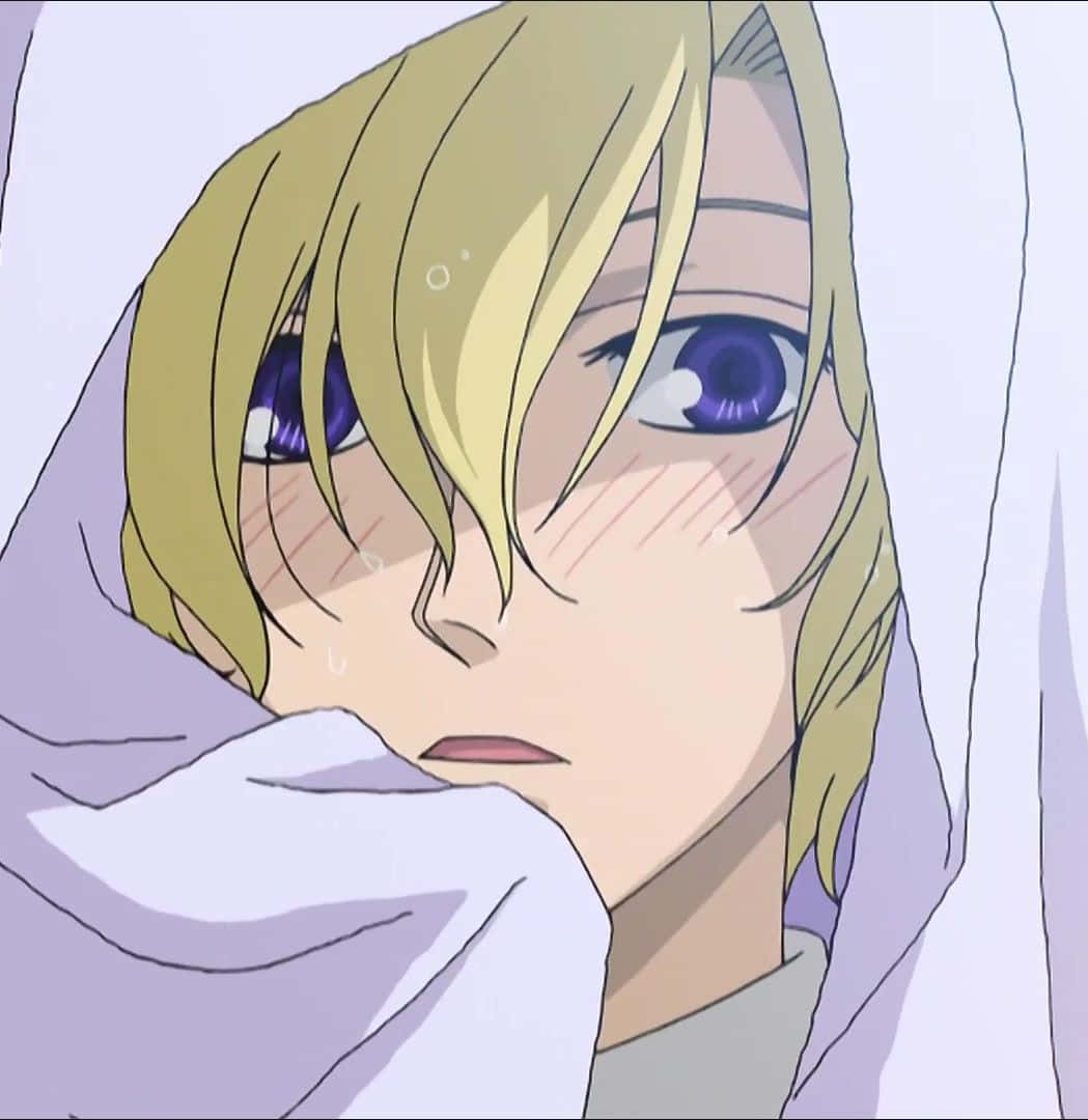 Tamaki Suoh, blonde hair, purple eyes, SD Phone Wallpaper