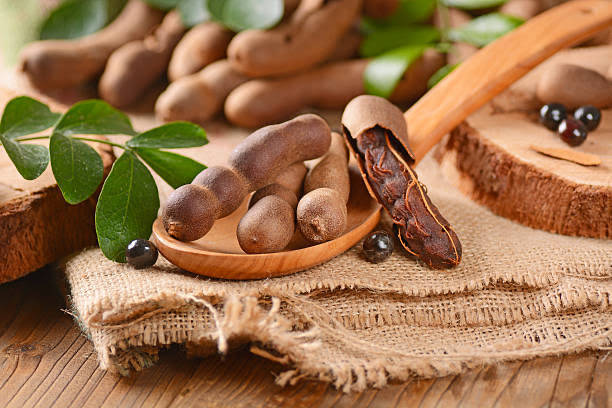 tamarind pods, wooden ladle, burlap, SD Desktop Wallpaper