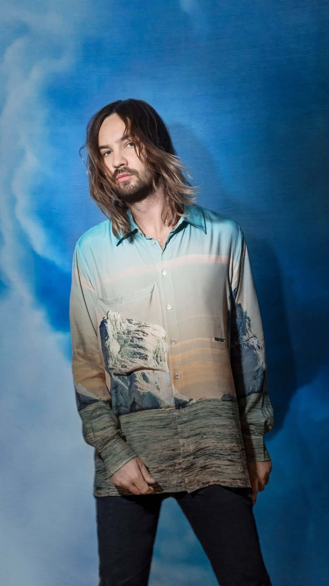 Tame Impala, psychedelic style, long hair, Full HD Phone Wallpaper