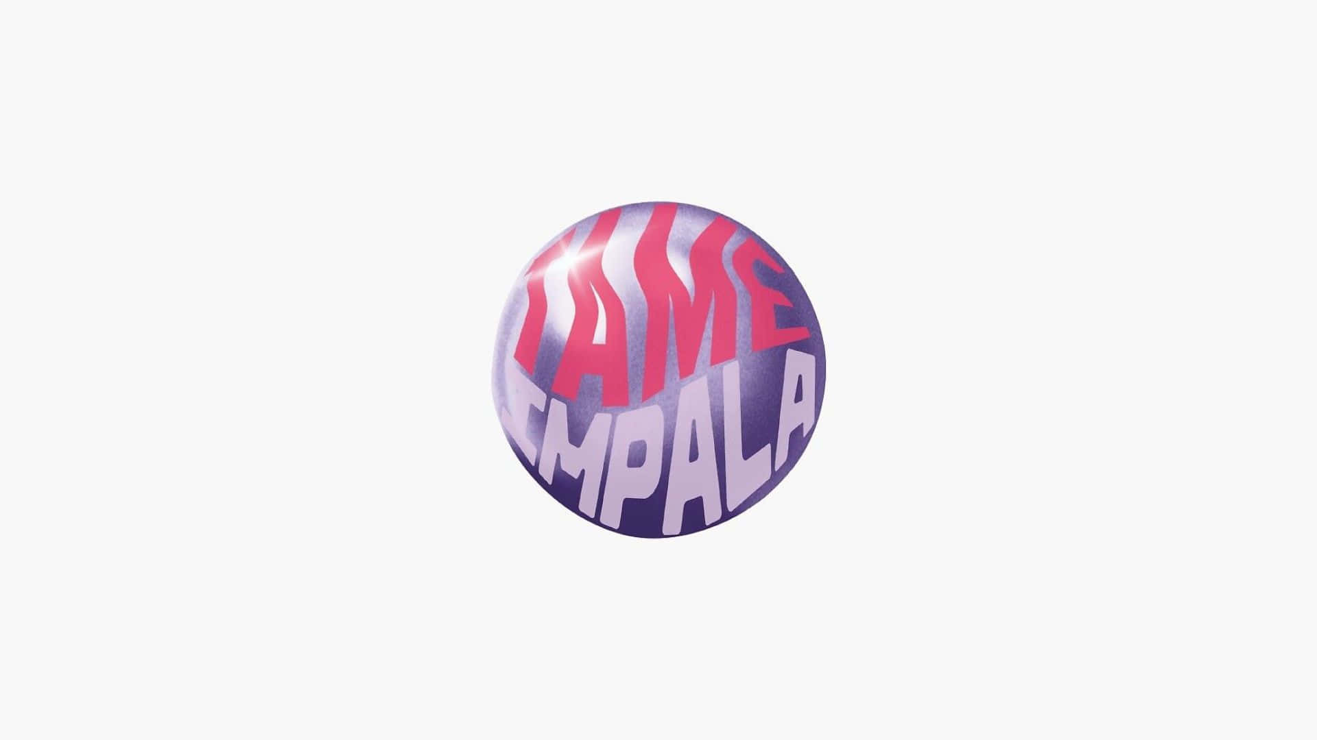 TAME IMPALA, glossy circular badge, bold red and white text, Full HD Desktop Wallpaper