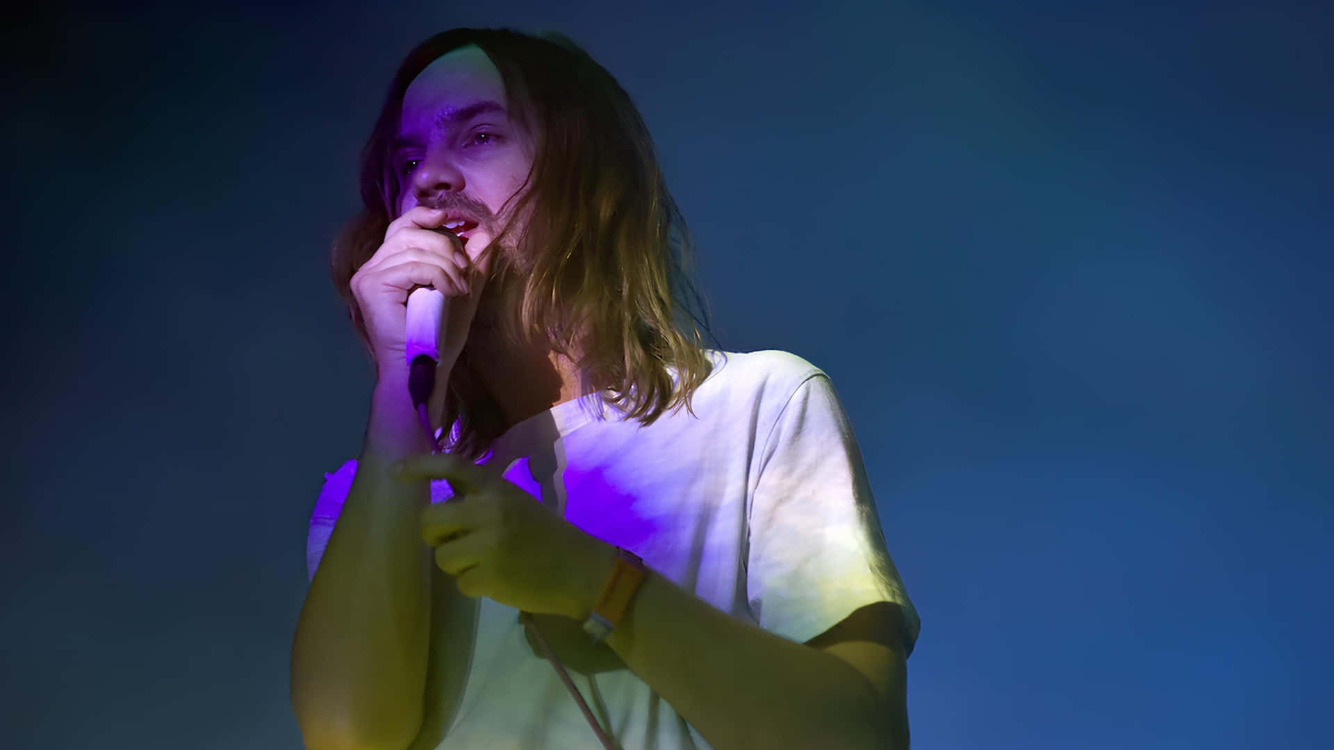 Tame Impala, live performance, vibrant purple, Full HD Desktop Wallpaper
