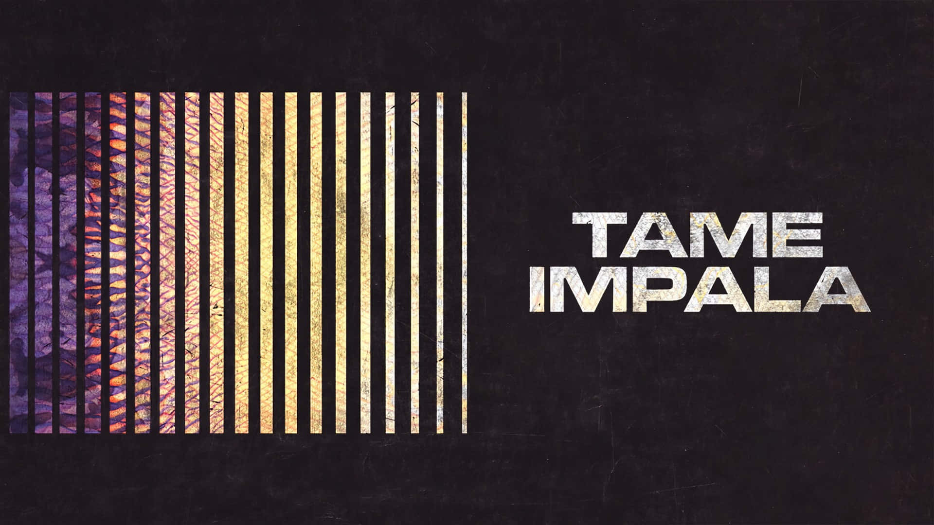 Tame Impala, band logo, purple to gold, Full HD Desktop Wallpaper