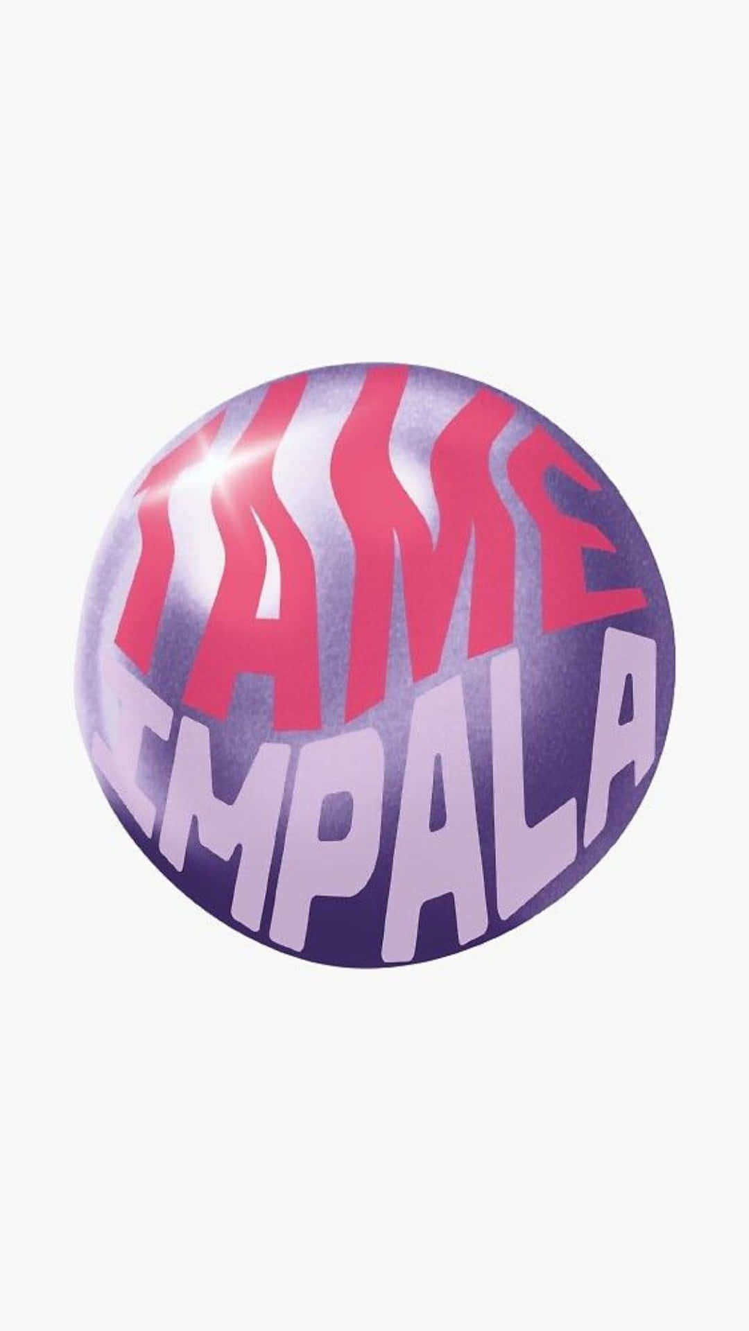 TAME IMPALA, glossy circular badge, pink and white text, Full HD Phone Wallpaper