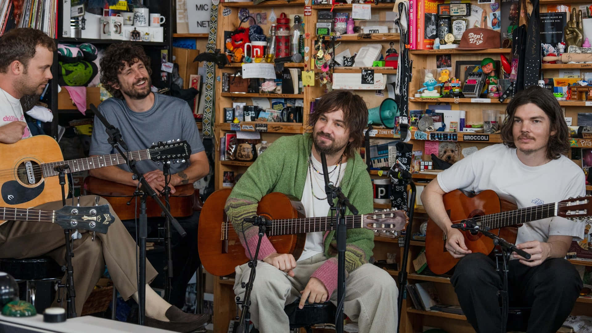 Tame Impala, acoustic session, acoustic guitars, Full HD Desktop Wallpaper