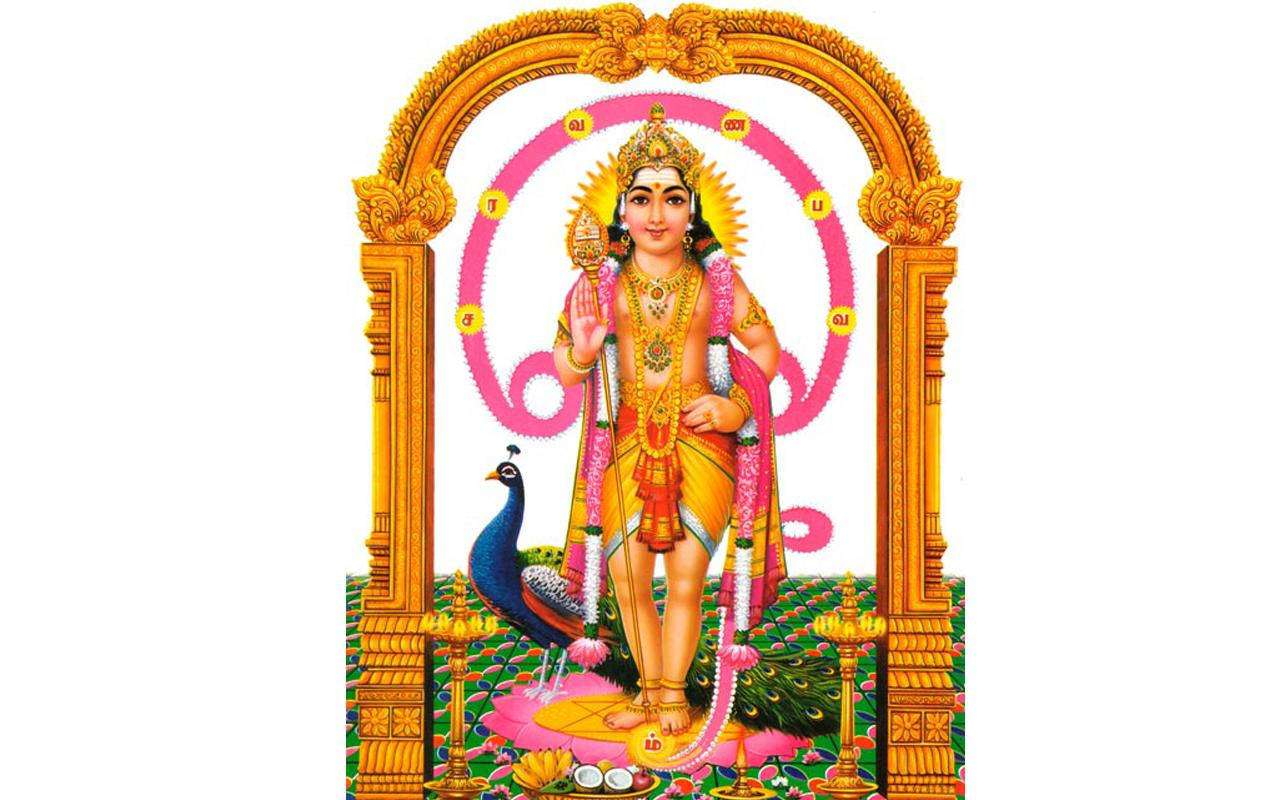 Tamil God, gold jewelry, yellow dhoti, HD Desktop Wallpaper
