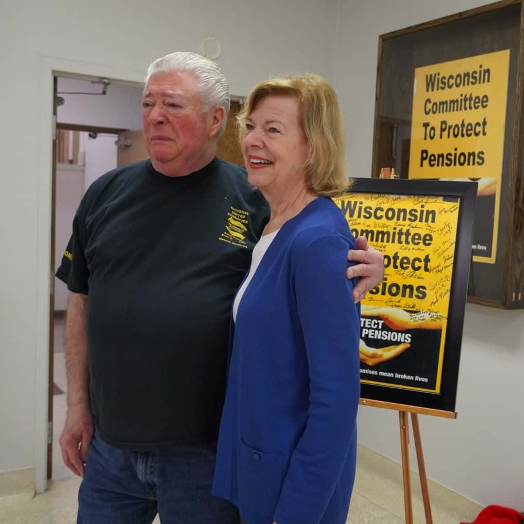 Tammy Baldwin, retiree, protest sign, SD Desktop Wallpaper