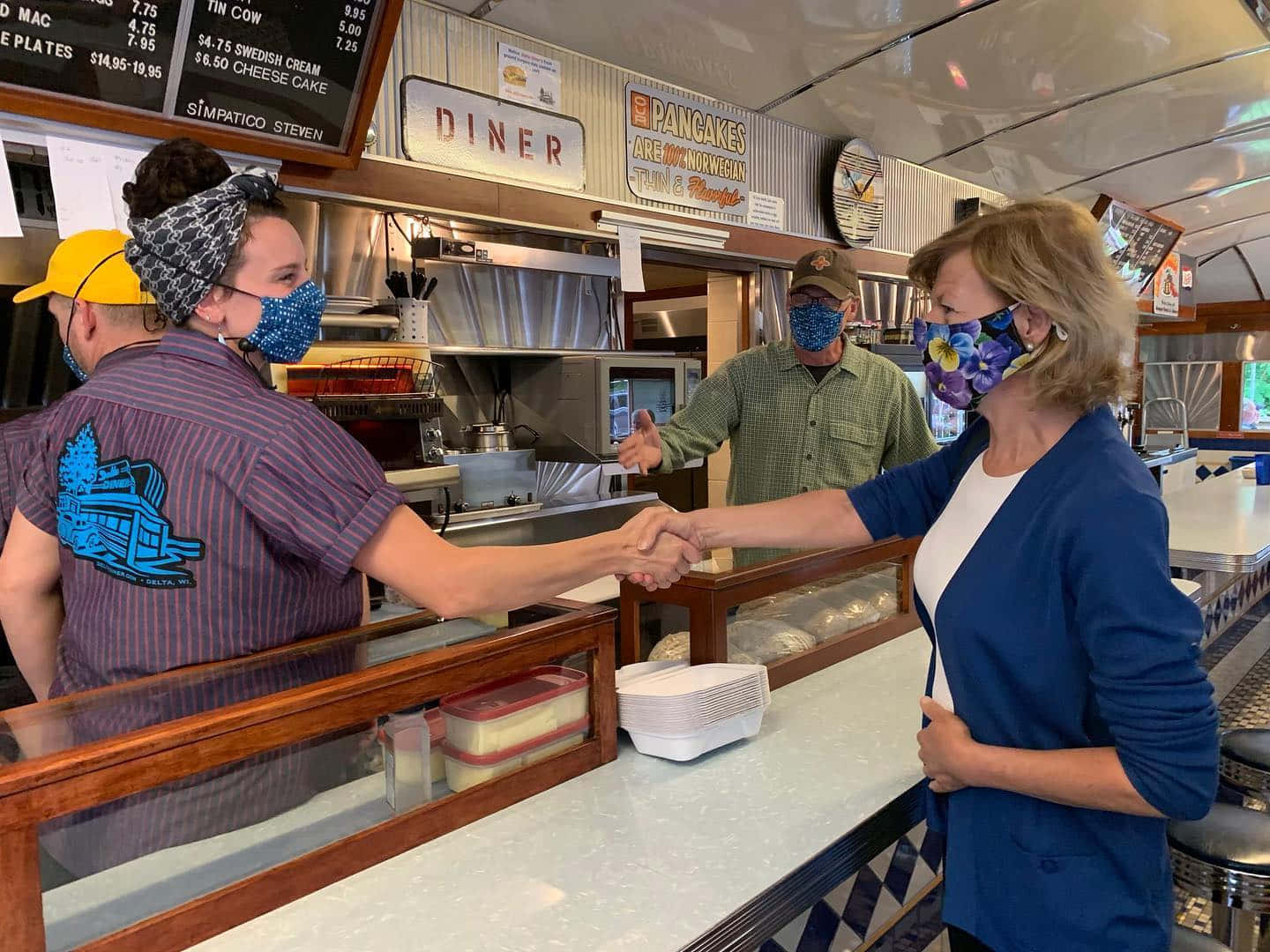 Tammy Baldwin, diner, retro counter, HD Desktop Wallpaper