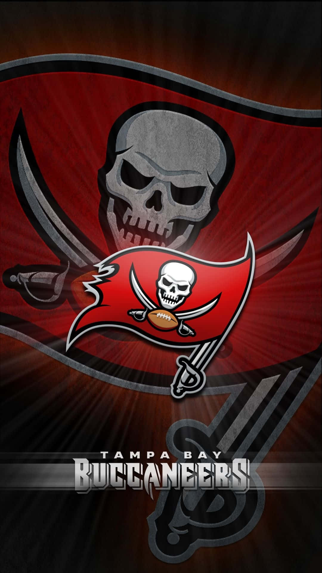 Tampa Bay Buccaneers, skull, crossed swords, Full HD Phone Wallpaper