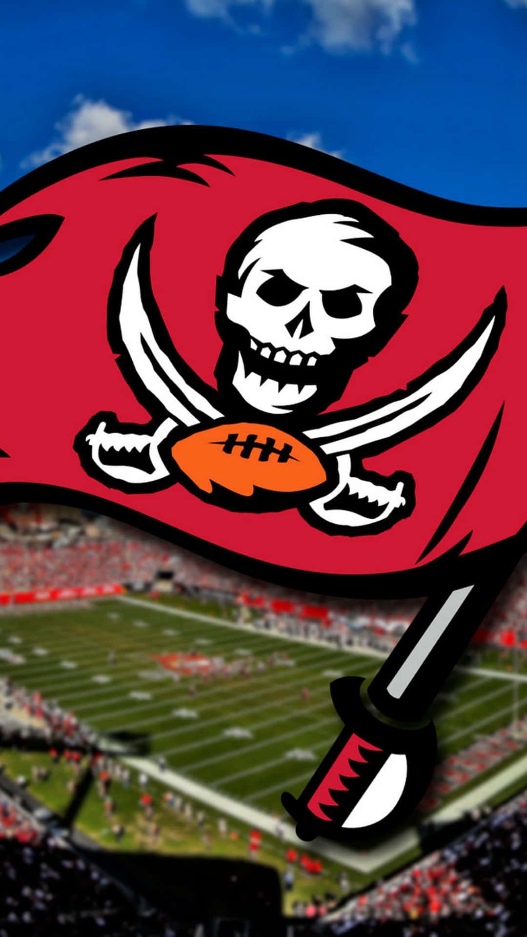 Tampa Bay Buccaneers, skull swords, football, Full HD Phone Wallpaper