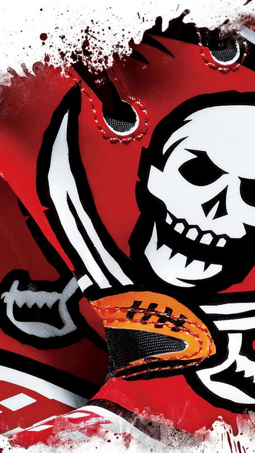 Tampa Bay Buccaneers, iPhone, skull, Full HD Phone Wallpaper