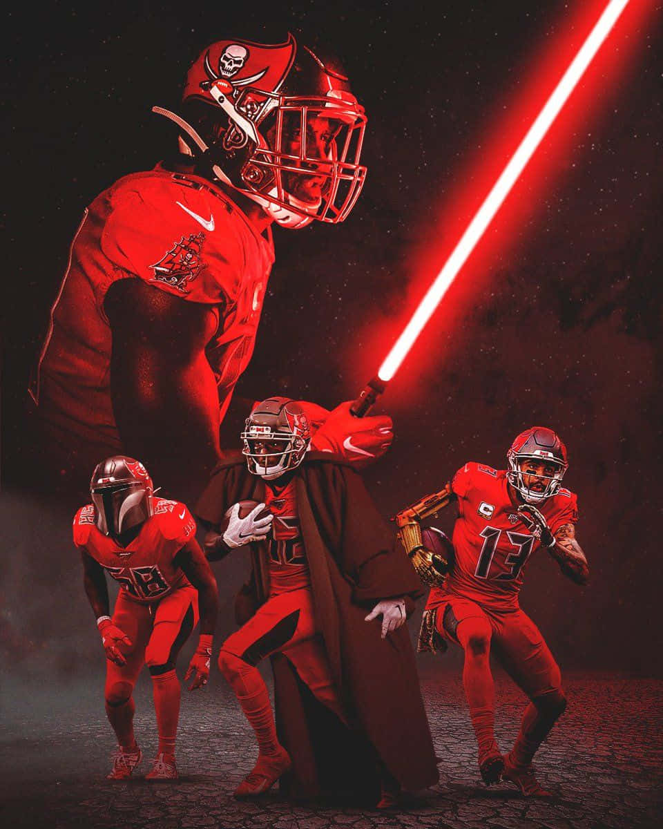 Tampa Bay Buccaneers, iPhone, red lightsaber, SD Phone Wallpaper