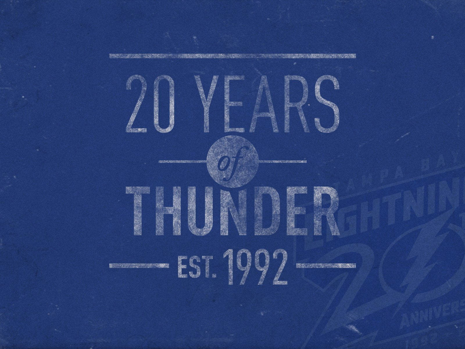 1992 Tampa Bay Lightning, Tampa Bay Lightning, vintage blue textured background, HD Desktop Wallpaper