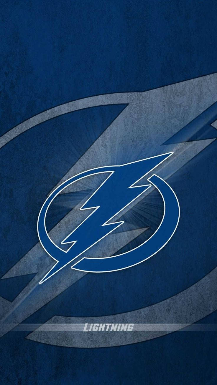Tampa Bay Lightning, blue, white outline, HD Phone Wallpaper