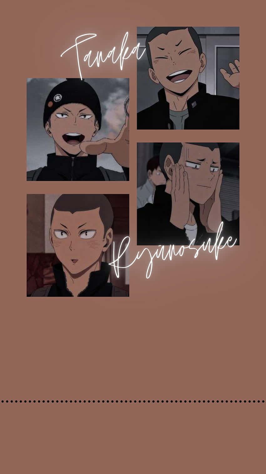 Tanaka Ryunosuke, anime character portraits, collage, HD Phone Wallpaper