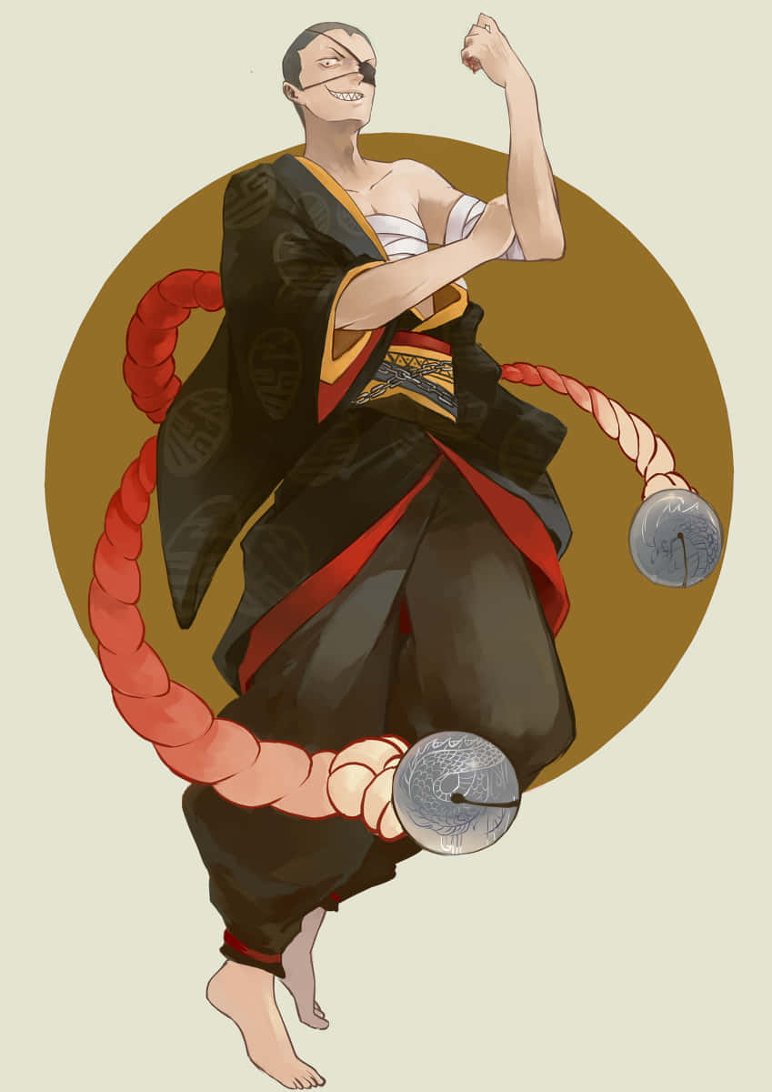 Tanaka Ryunosuke, red rope weapon, silver bells, SD Phone Wallpaper