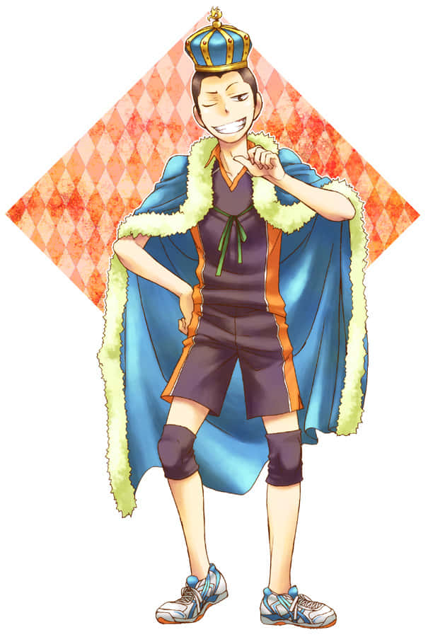 Tanaka Ryunosuke, blue crown, cape, SD Phone Wallpaper