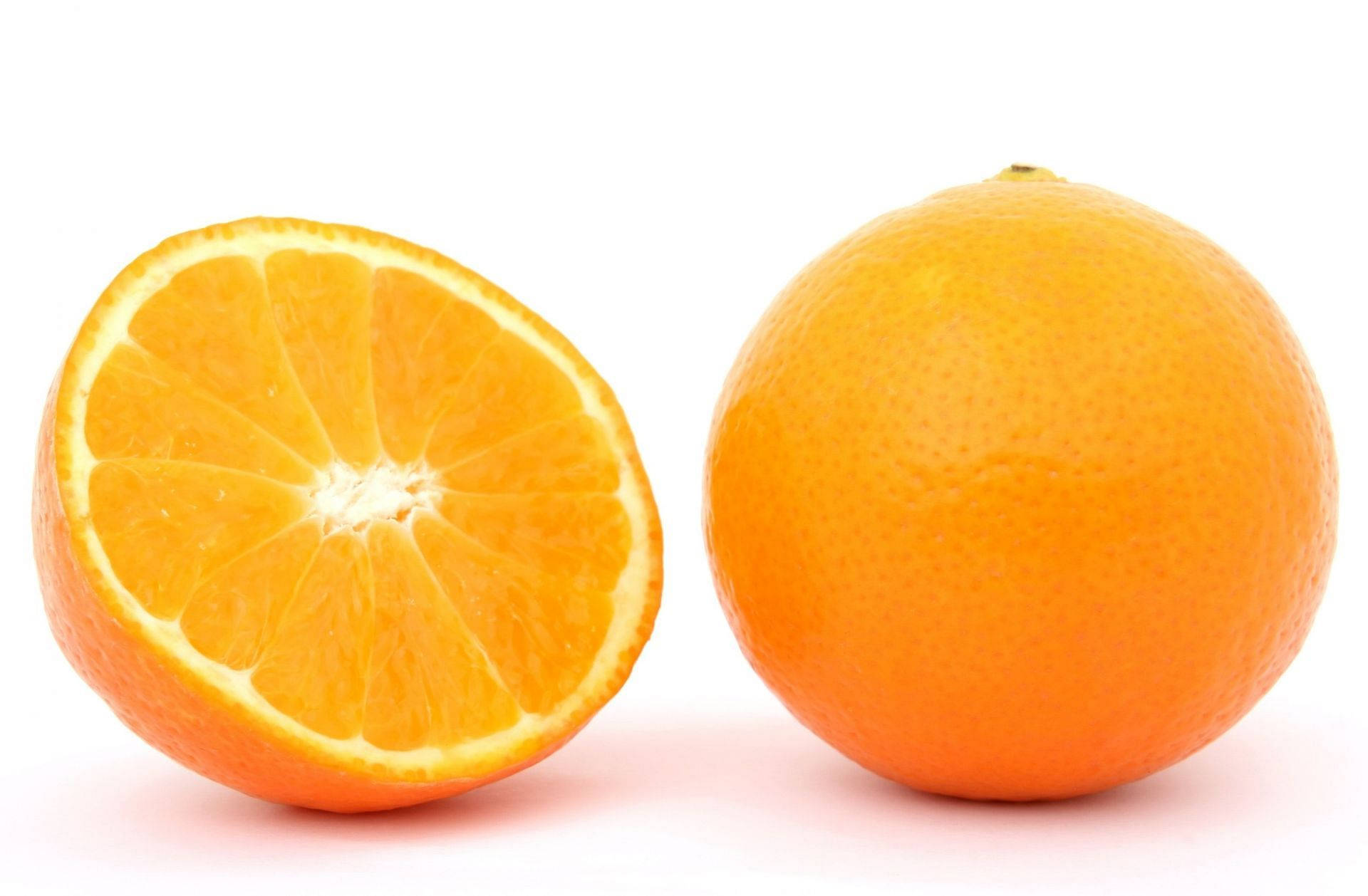 Tangelo, orange, sliced in half, Full HD Desktop Wallpaper