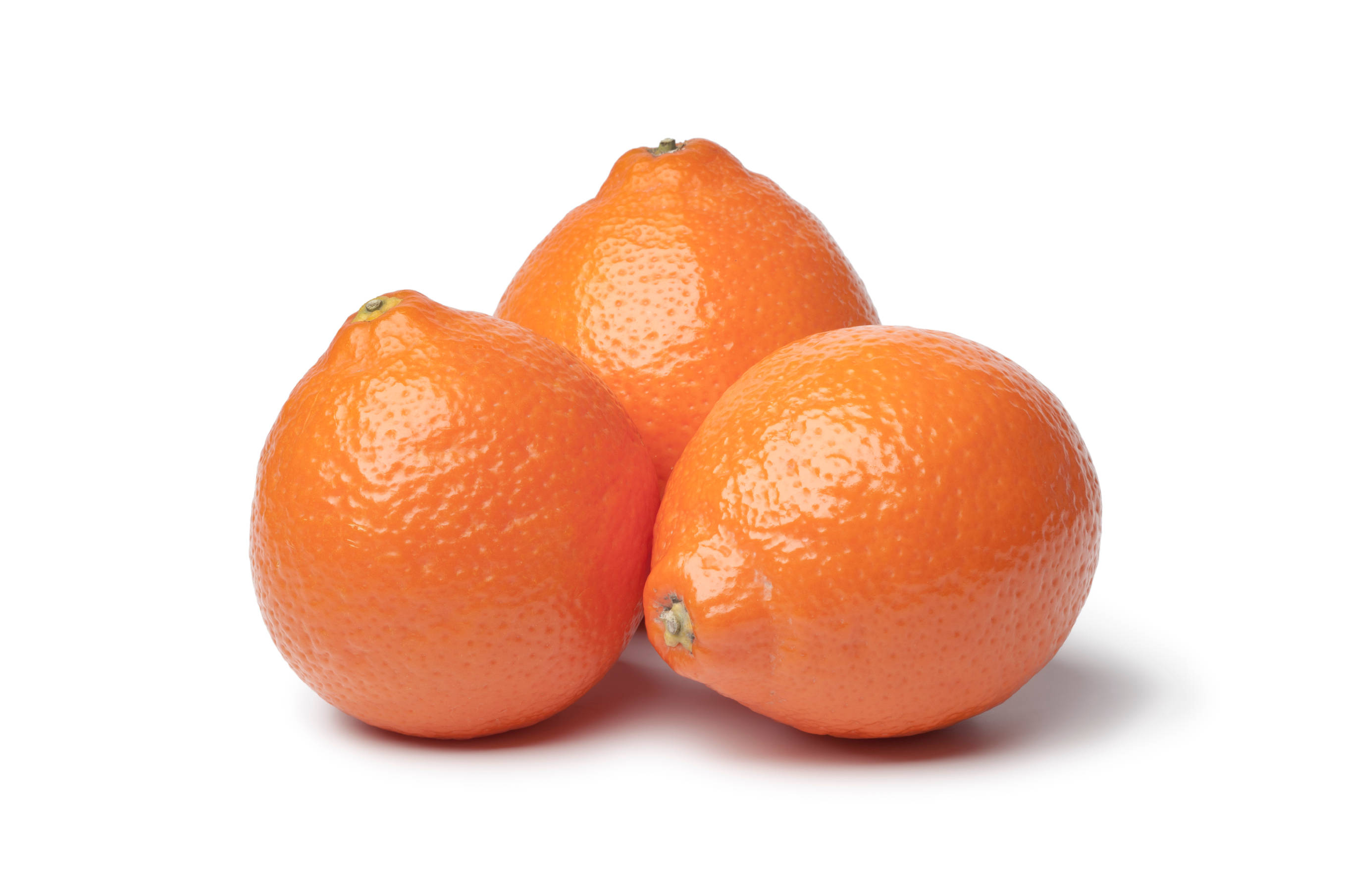 Tangelo, three tangelo fruits, textured peels, 2K Desktop Wallpaper