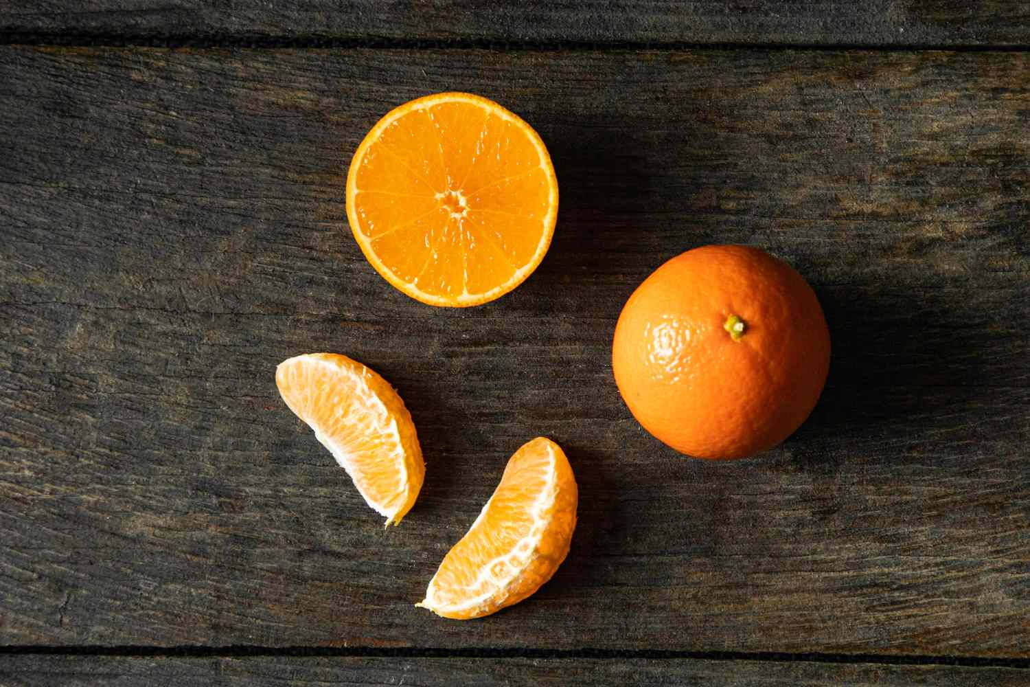Tangelo, orange, sliced in half, HD Desktop Wallpaper