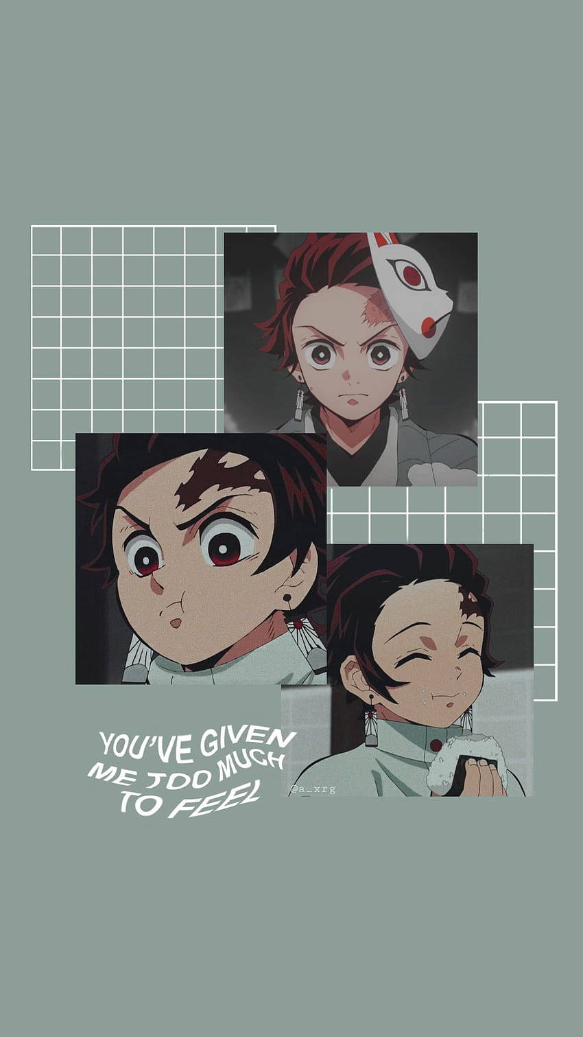 Tanjiro, anime characters, expressive faces, HD Phone Wallpaper