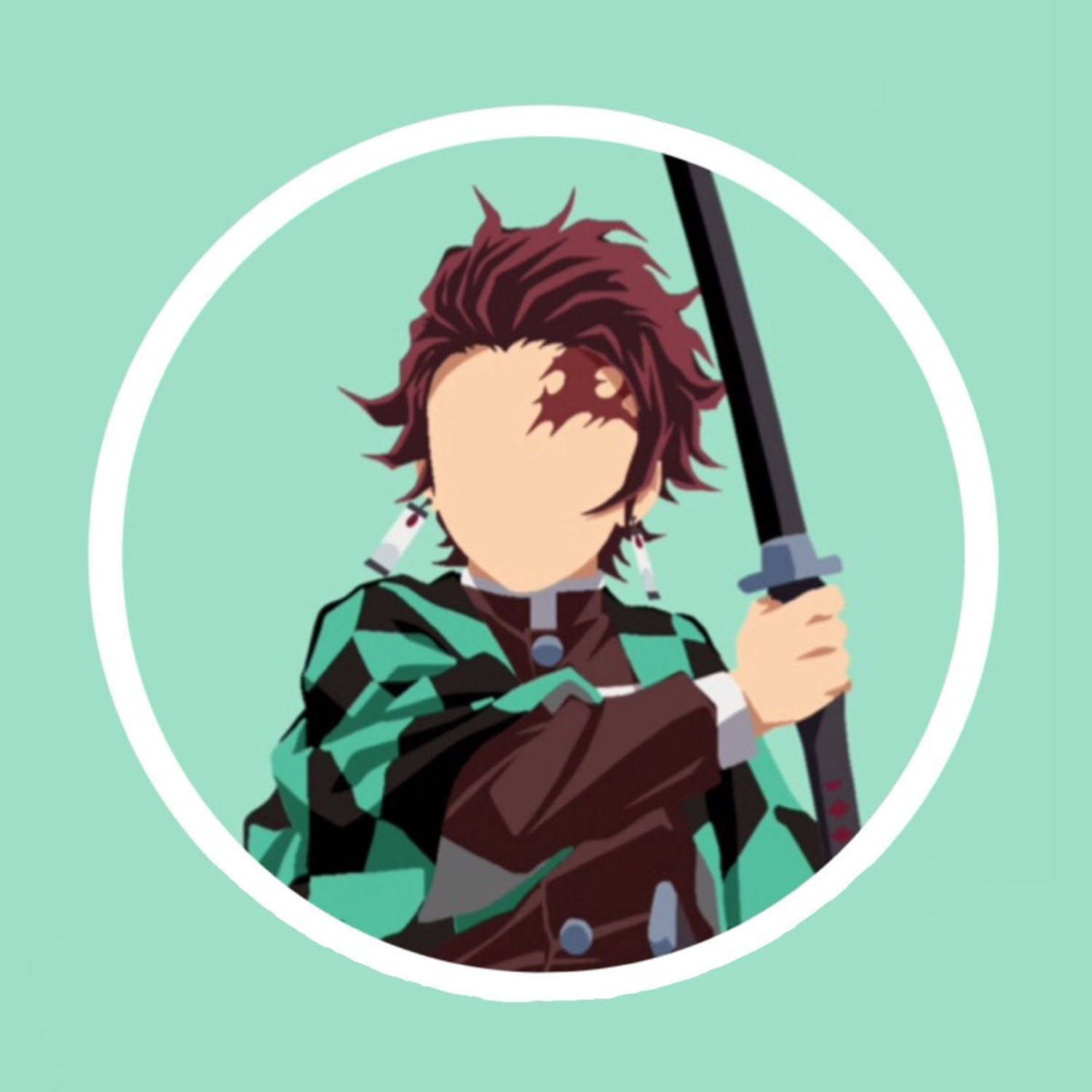 Tanjiro, spiky red hair, green checkered kimono, HD Desktop Wallpaper
