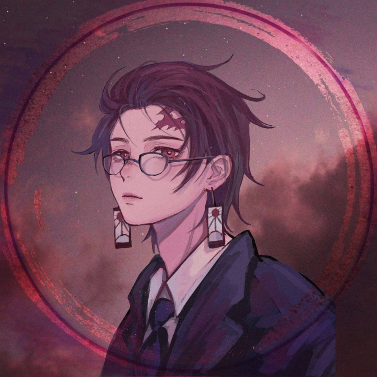 Tanjiro, glasses, red mark on his forehead, HD Desktop Wallpaper