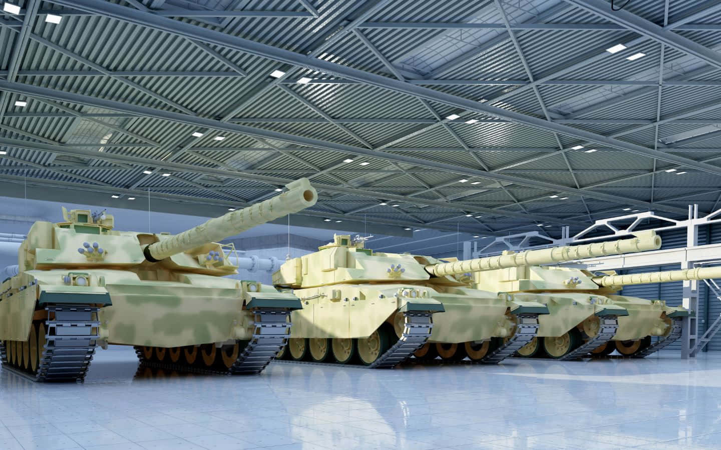 1440x900, tanks, desert camouflaged, HD Desktop Wallpaper