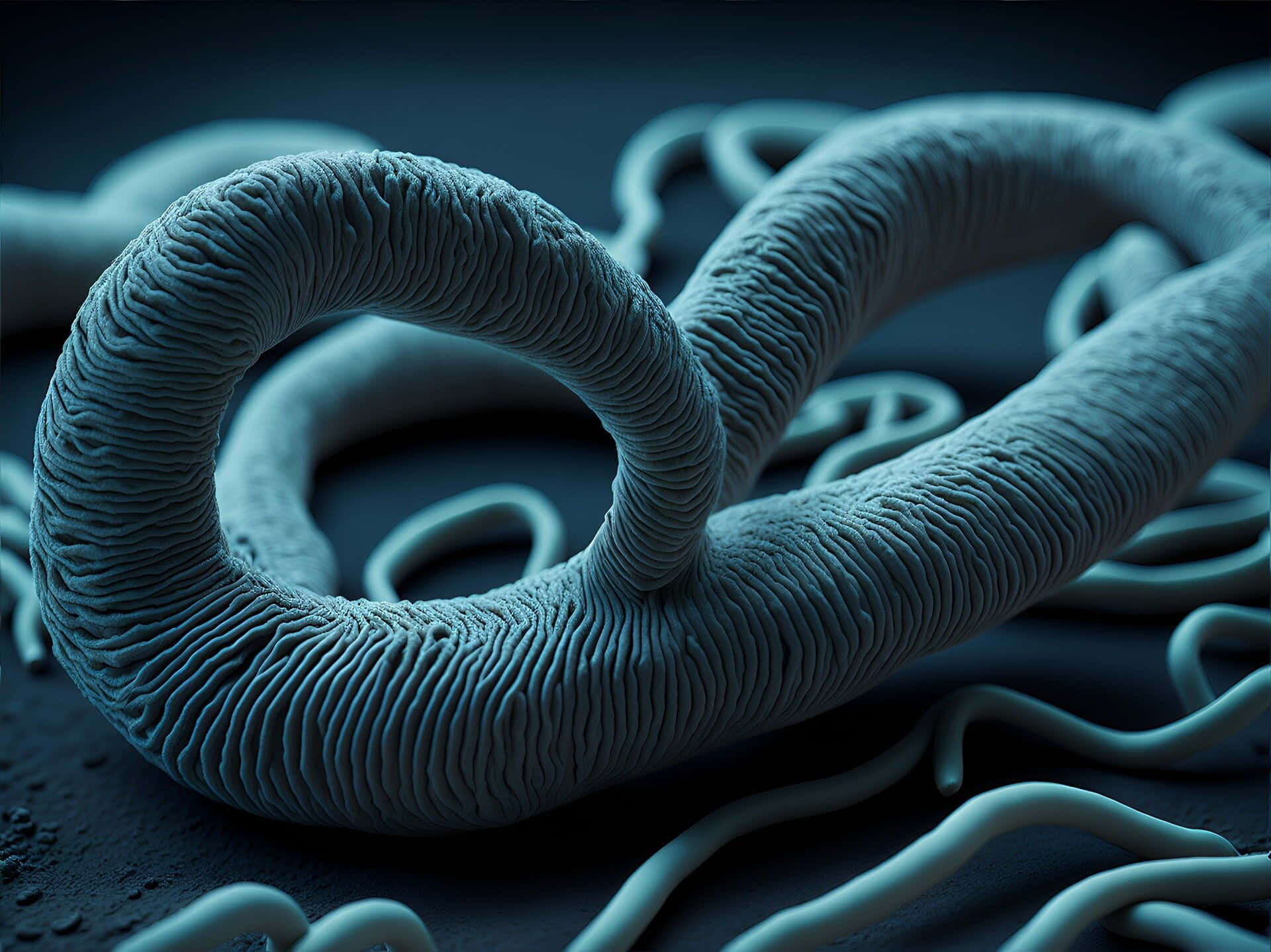 tapeworm parasite, teal, textured, Full HD Desktop Wallpaper