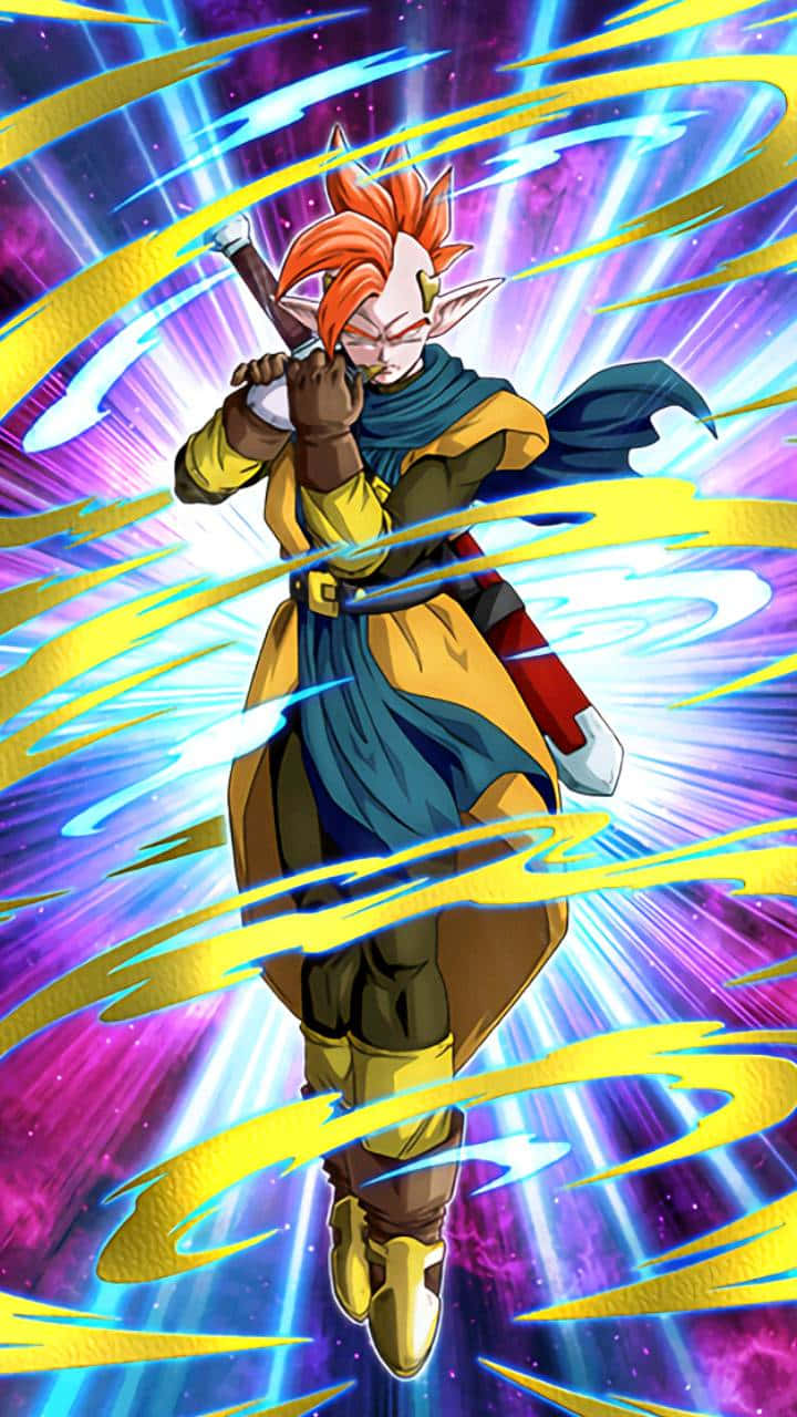 Tapion, yellow and blue armor, spiky-haired anime warrior, HD Phone Wallpaper