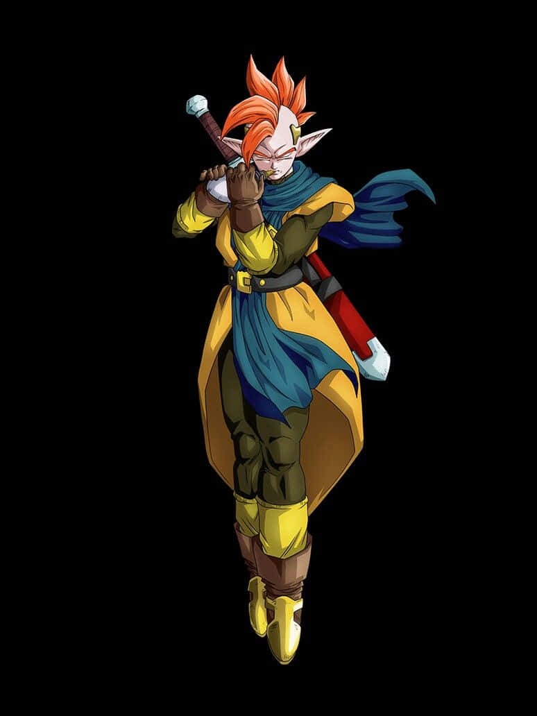Tapion, spiky orange hair, pointed ears, SD Phone Wallpaper