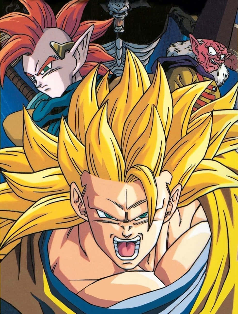 Tapion, anime warrior, spiky golden hair, HD Phone Wallpaper