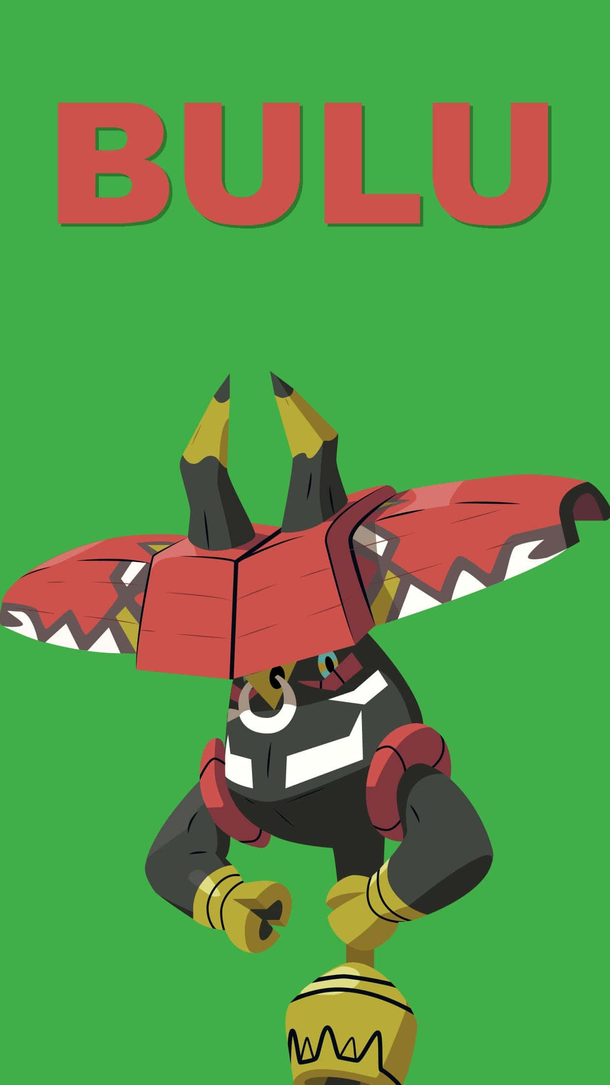 Tapu Bulu, Bulu, red horns, Full HD Phone Wallpaper