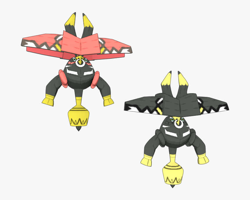 Tapu Bulu, black bodies, yellow accents, SD Desktop Wallpaper