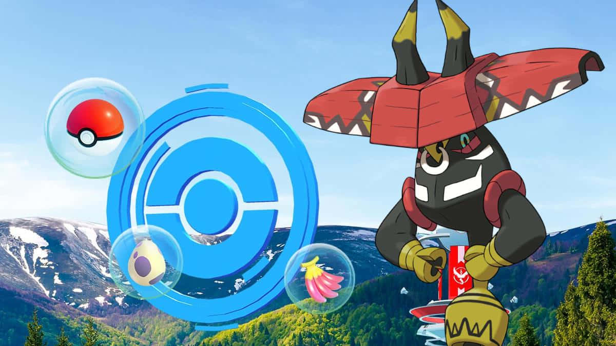 Tapu Bulu, Pokestop, mountains, SD Desktop Wallpaper
