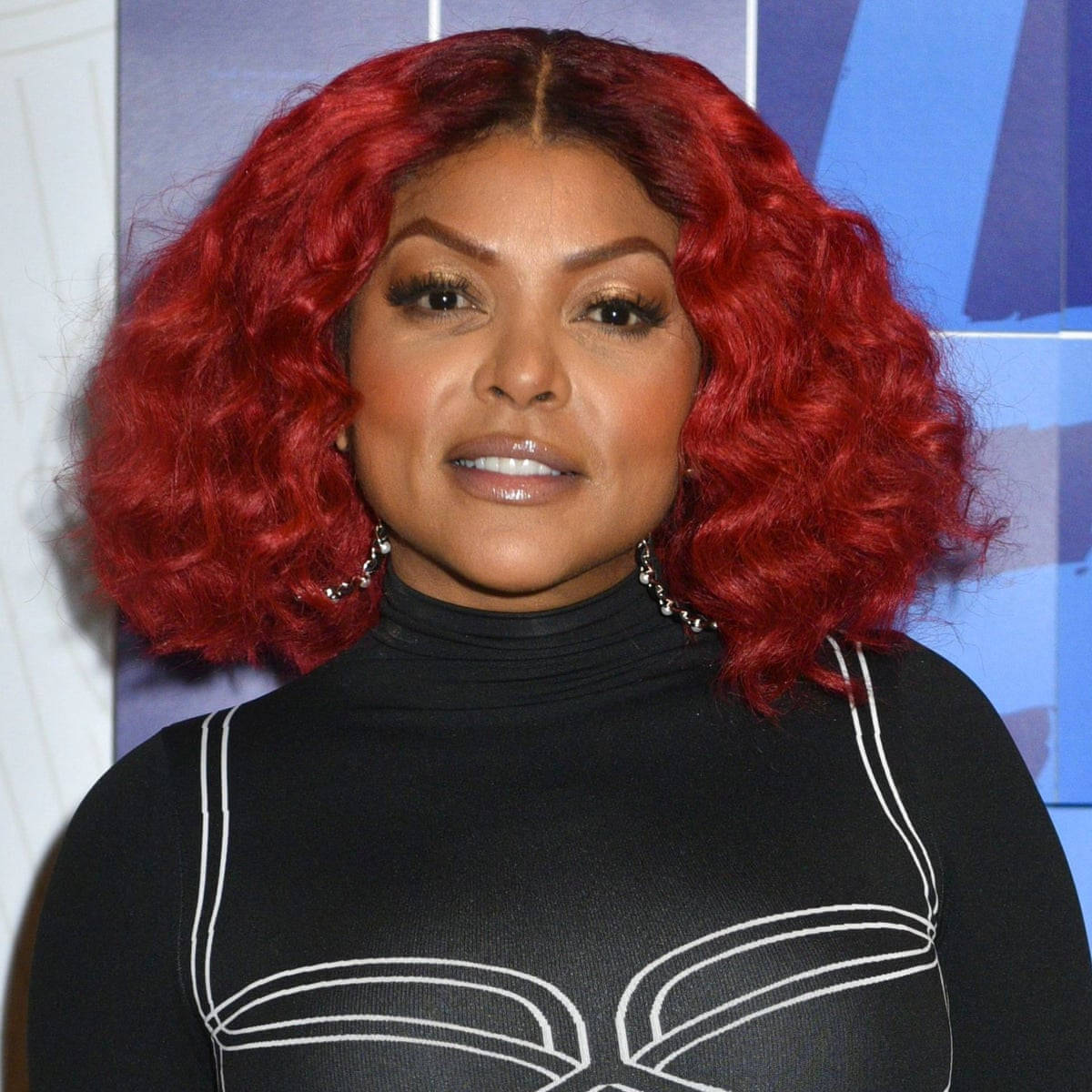 Taraji P Henson, 2D, black turtleneck, SD Desktop Wallpaper