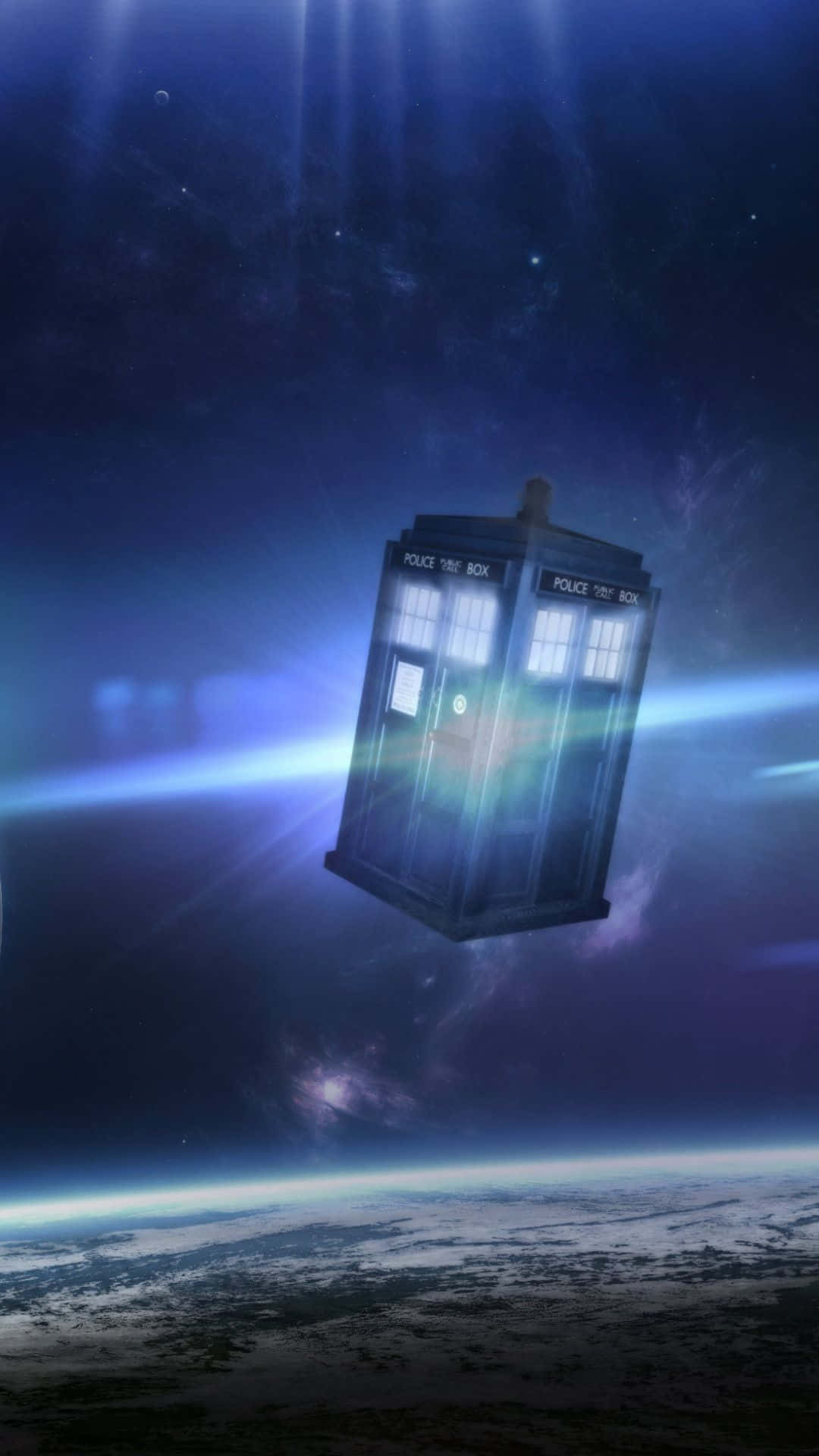 Tardis, blue police box, space, Full HD Phone Wallpaper