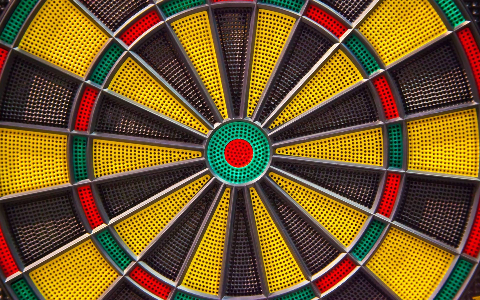 colorful target board, vibrant yellow, red, Full HD Desktop Wallpaper