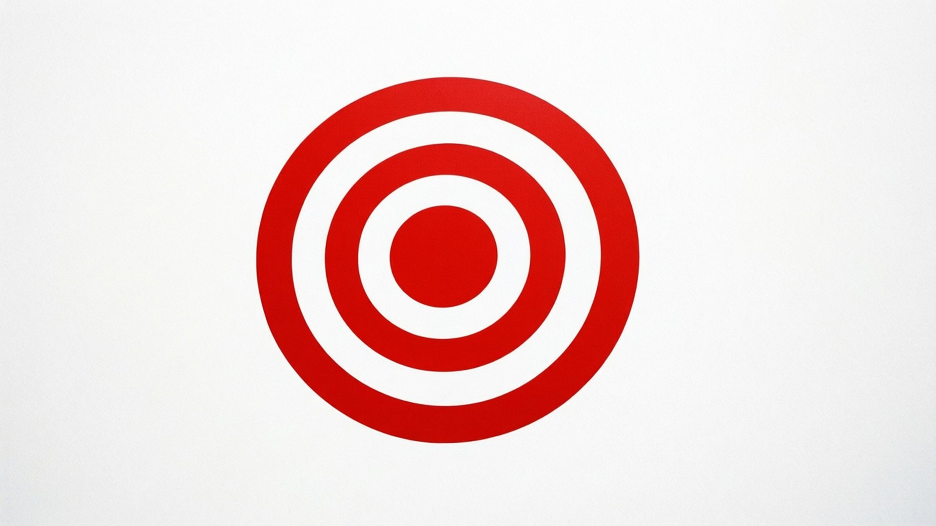 minimalist target logo, red bullseye logo, concentric circles, Full HD Desktop Wallpaper