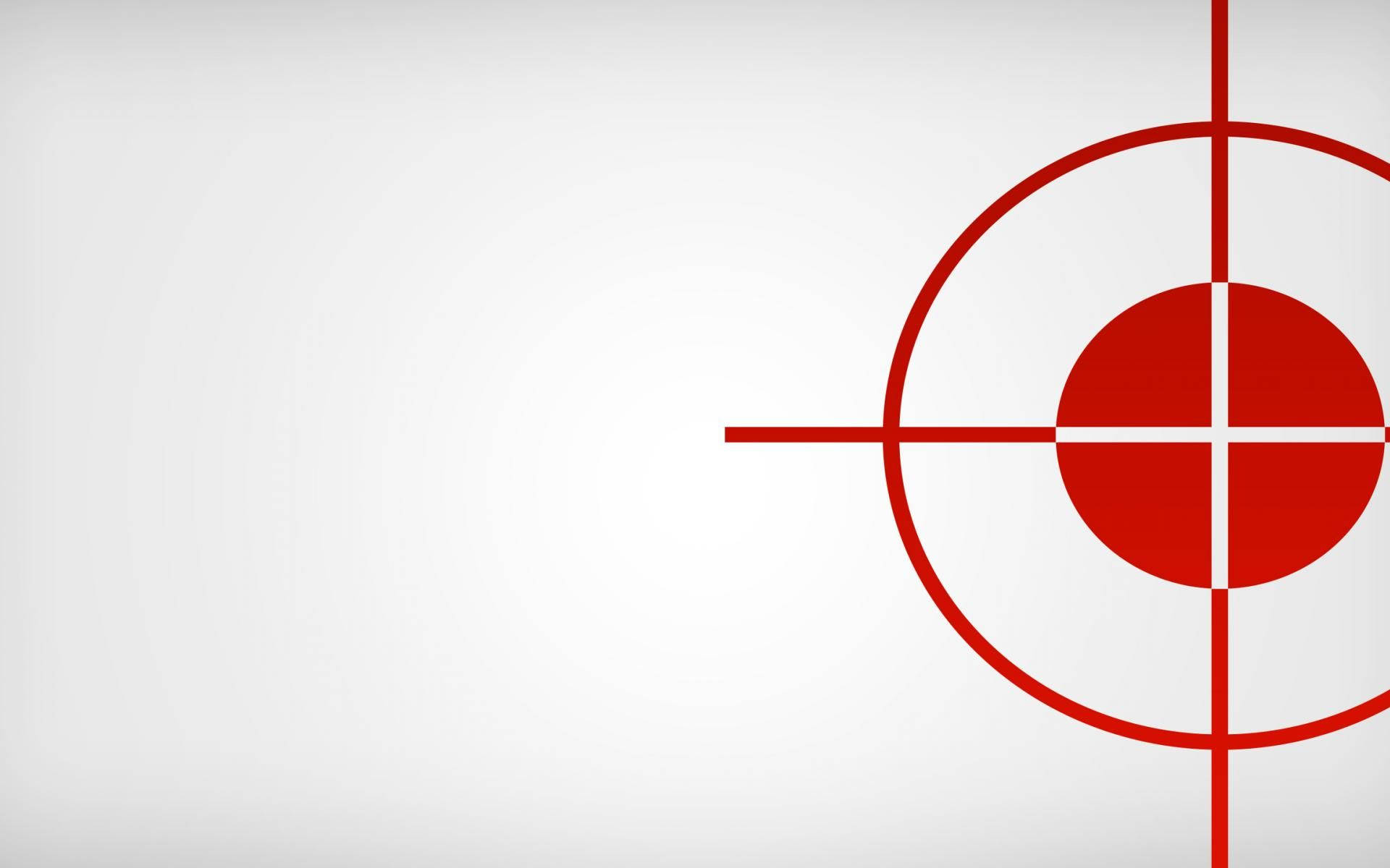 red target sign, concentric circles, crosshairs, Full HD Desktop Wallpaper