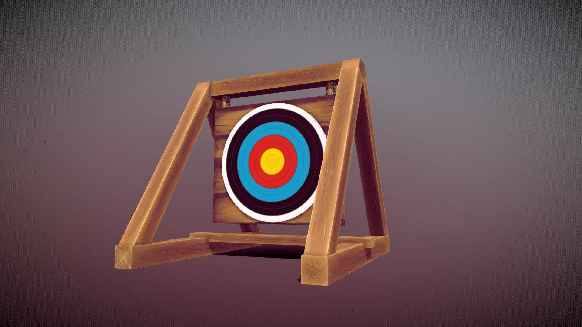 wooden target board, archery target, concentric rings, Full HD Desktop Wallpaper