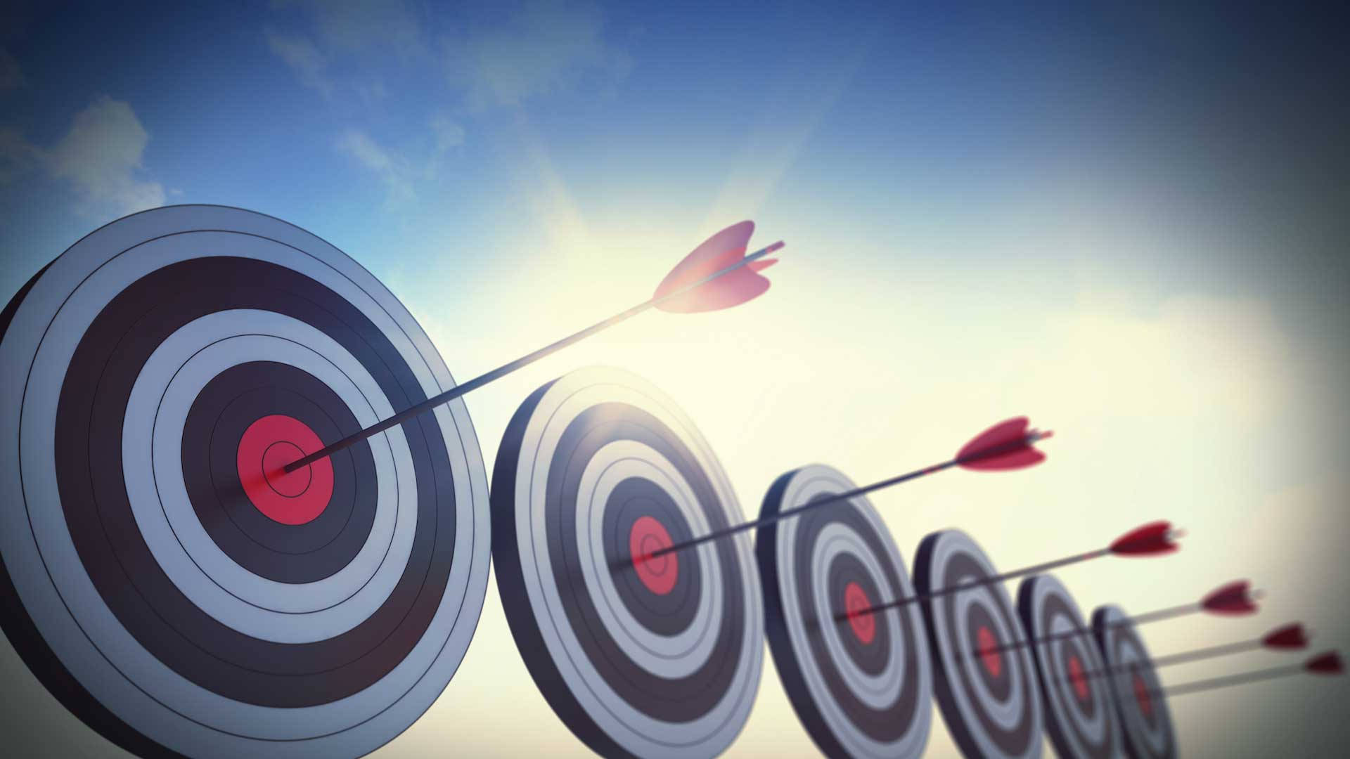 shooting target, arrows, centers, Full HD Desktop Wallpaper