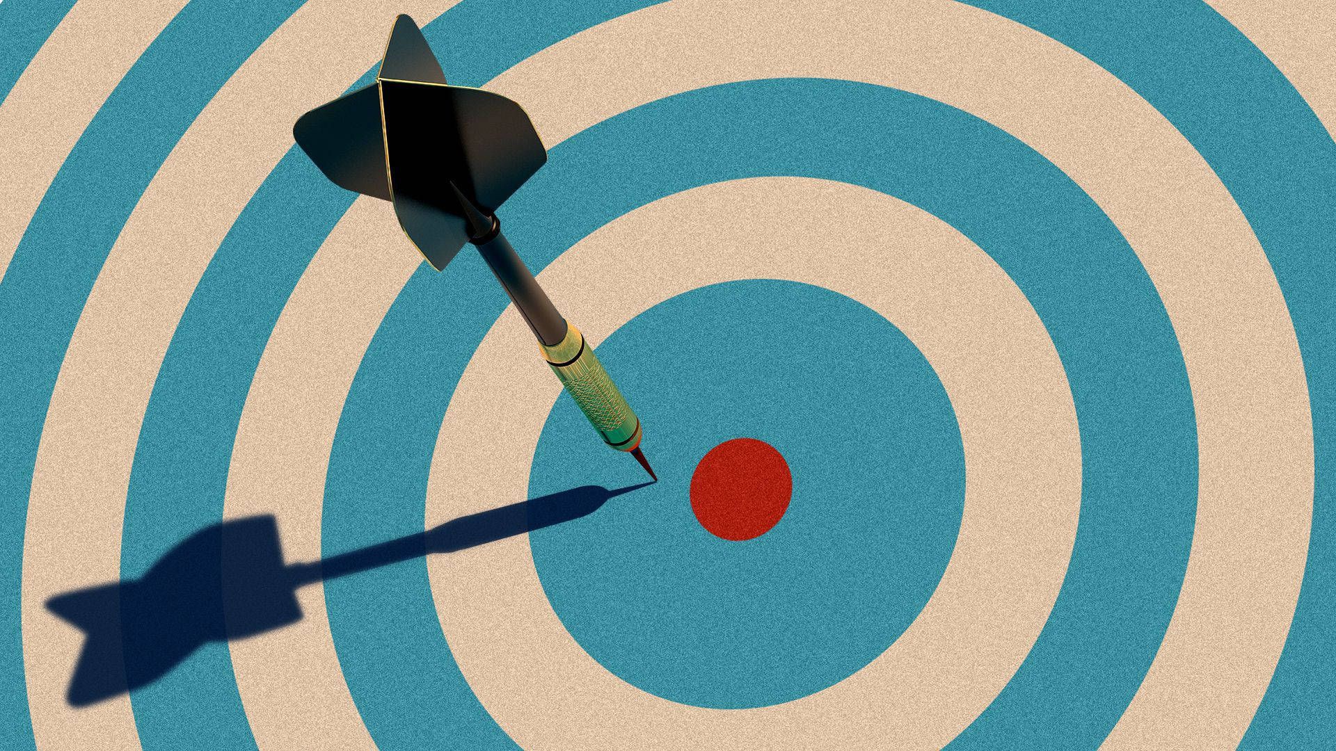 retro dart target pin, green grip, black flights, Full HD Desktop Wallpaper